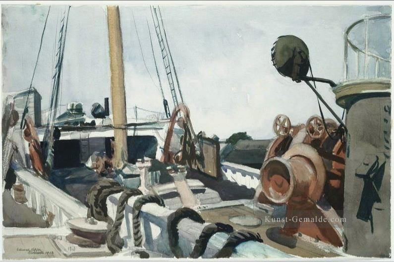Deck eines Baumkutters Gloucester Edward Hopper Ölgemälde